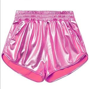 Pink Metallic Shorts